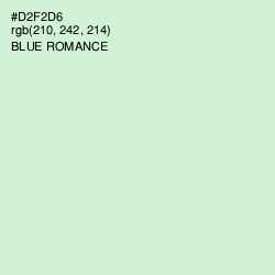 #D2F2D6 - Blue Romance Color Image